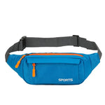 Bolsa de cintura fina e leve azul celeste