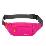 Bolsa de cintura fina e leve rosa