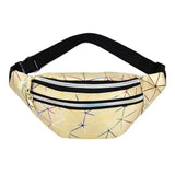 Bolsa de cintura geométrica amarelo