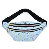 Bolsa de cintura geométrica azul celeste