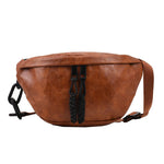 Bolsa de cintura grande couro vegetal