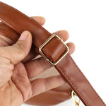 Bolsa de cintura grande minimalista para mulher