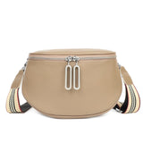 Bolsa de cintura grande mulher bege