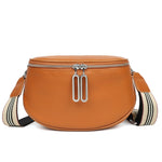 Bolsa de cintura grande mulher castanho