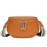 Bolsa de cintura grande mulher castanho