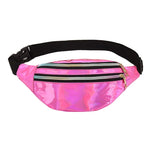 Bolsa de cintura holográfica fushia