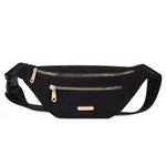 Bolsa de cintura impermeável mulher preto