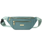 Bolsa de cintura impermeável mulher verde