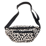 Bolsa de cintura leopardo branco