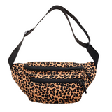 Bolsa de cintura leopardo escuro