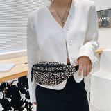 Bolsa de cintura leopardo