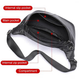 Bolsa de cintura masculina preta valor por defeito título