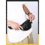 Bolsa de cintura masculina preto