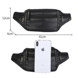 Bolsa de cintura masculina preto