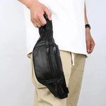 Bolsa de cintura masculina preto