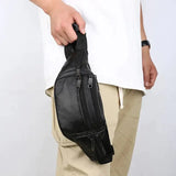 Bolsa de cintura masculina preto