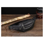 Bolsa de cintura masculina preto