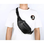 Bolsa de cintura masculina preto