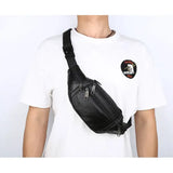 Bolsa de cintura masculina preto