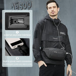 Bolsa de cintura masculina versátil valor por defeito título
