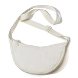 Bolsa de cintura minimalista feminina bege