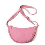 Bolsa de cintura minimalista feminina rosa