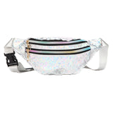 Bolsa de cintura multicolor branco