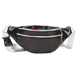 Bolsa de cintura multicolor preto