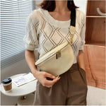 Bolsa de cintura oversize mulher bege