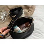 Bolsa de cintura oversize mulher bege