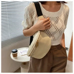Bolsa de cintura oversize mulher bege