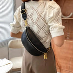Bolsa de cintura oversize mulher bege