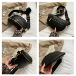 Bolsa de cintura oversize mulher bege