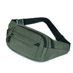 Bolsa de cintura para viagem verde caqui