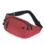 Bolsa de cintura para viagem vermelho