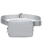 Bolsa de cintura pequena cinzento claro
