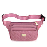 Bolsa de cintura prática rosa