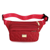 Bolsa de cintura prática vermelho