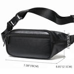 Bolsa de cintura preta ajustável preto