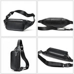 Bolsa de cintura preta ajustável preto