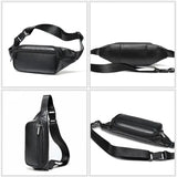 Bolsa de cintura preta ajustável preto