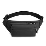 Bolsa de cintura preta oxford