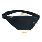 Bolsa de cintura preta oxford