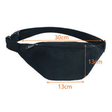 Bolsa de cintura preta oxford