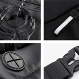 Bolsa de cintura preta oxford
