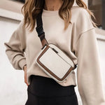 Bolsa de cintura quadrada
