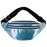 Bolsa de cintura refletora azul