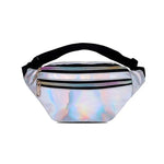 Bolsa de cintura refletora em couro