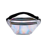 Bolsa de cintura refletora em couro