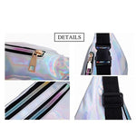 Bolsa de cintura refletora em couro
